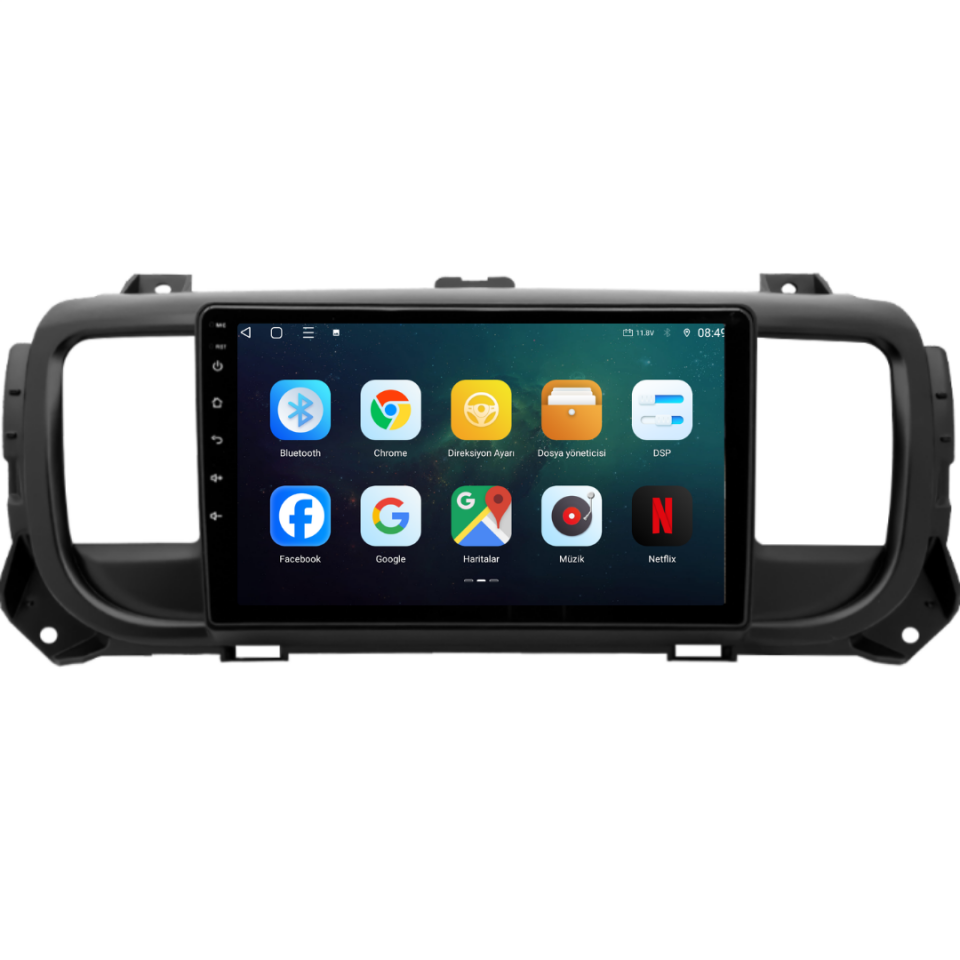 Fiat Scudo Android Multimedya Sistemi 6 GB RAM / 128 GB Hafıza / 8 Çekirdek