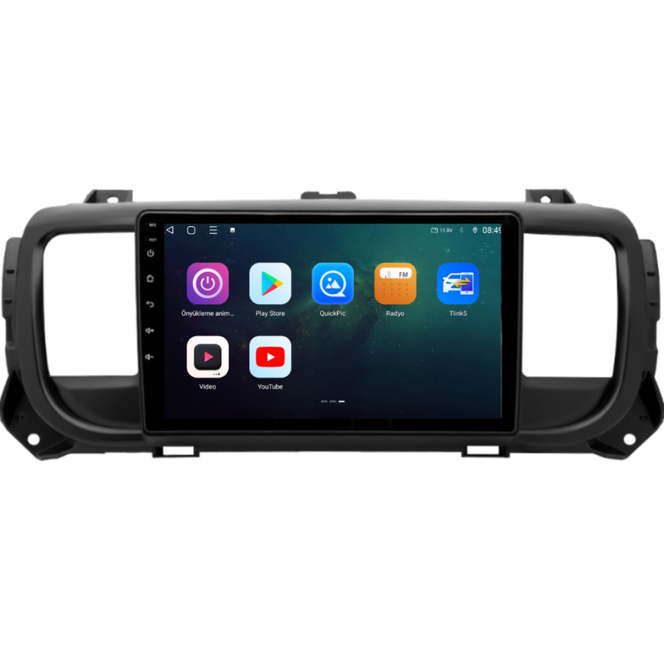 Fiat Scudo Android Multimedya Sistemi 6 GB RAM / 128 GB Hafıza / 8 Çekirdek