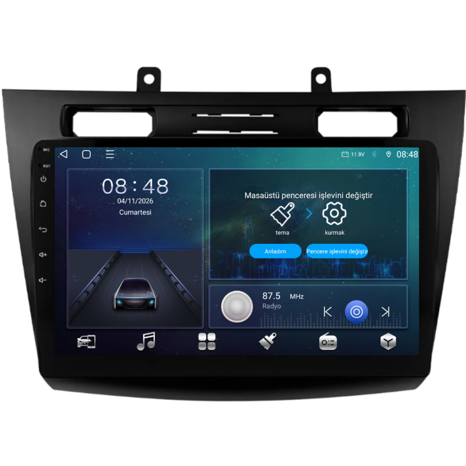 Ford Connect Android Multimedya Sistemi (2010-2013) 6 GB RAM / 128 GB Hafıza / 8 Çekirdek