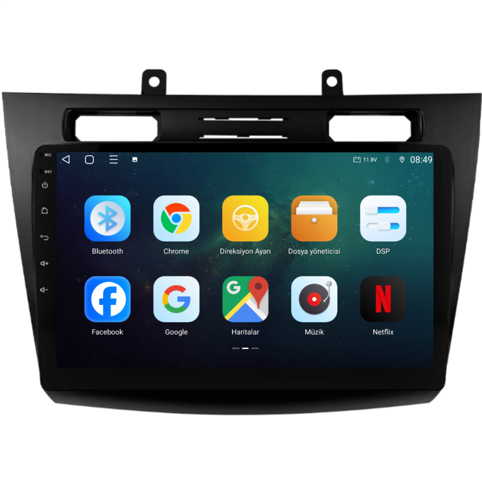 Ford Connect Android Multimedya Sistemi (2010-2013) 6 GB RAM / 128 GB Hafıza / 8 Çekirdek