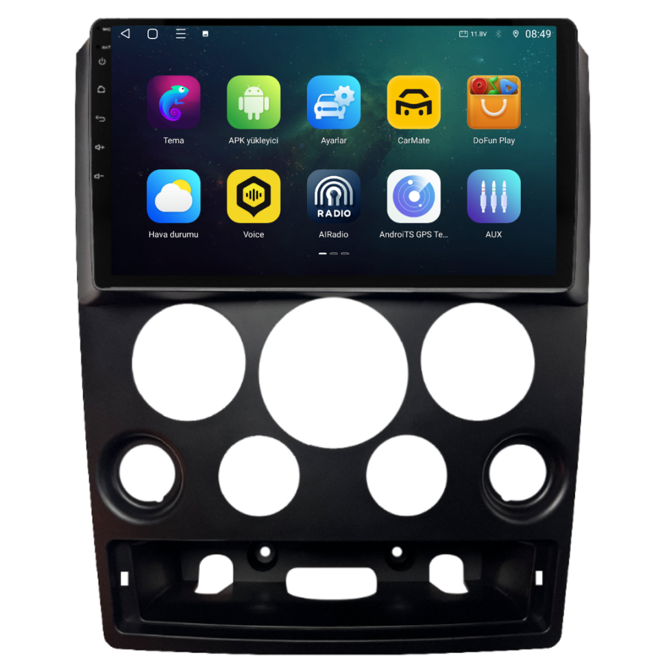 Ford Tourneo Connect Android Multimedya Sistemi 2003-2007 6 GB RAM / 128 GB Hafıza / 8 Çekirdek
