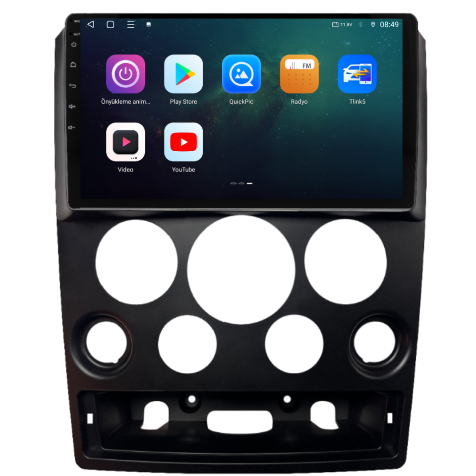Ford Tourneo Connect Android Multimedya Sistemi 2003-2007 6 GB RAM / 128 GB Hafıza / 8 Çekirdek