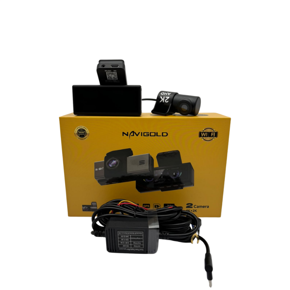 Navigold X6 2 Kameralı 4K + 2K Araç Kayıt Kamerası