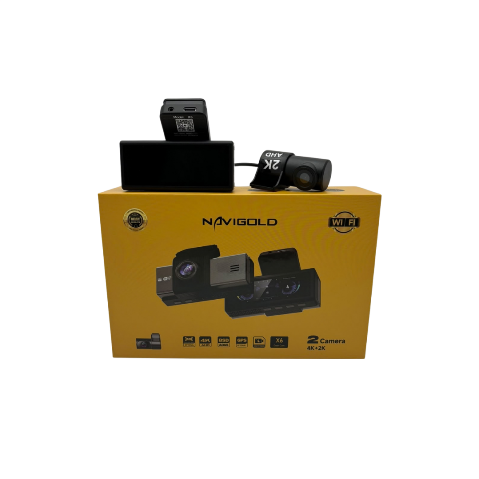 Navigold X6 2 Kameralı 4K + 2K Araç Kayıt Kamerası