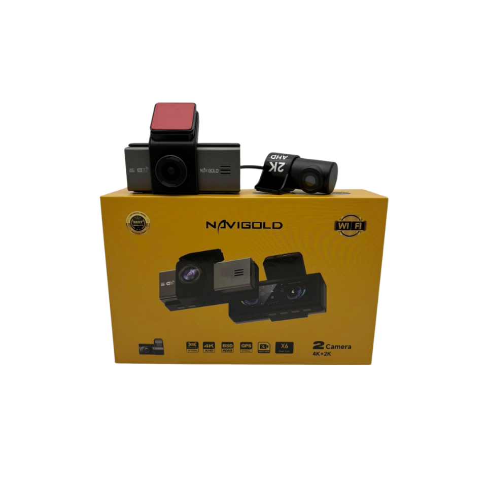 Navigold X6 2 Kameralı 4K + 2K Araç Kayıt Kamerası