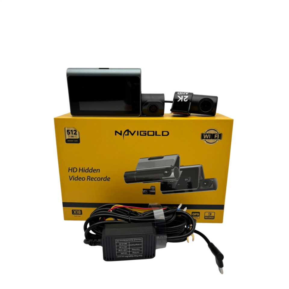 Navigold X18 3 Kameralı Araç Kayıt Kamerası