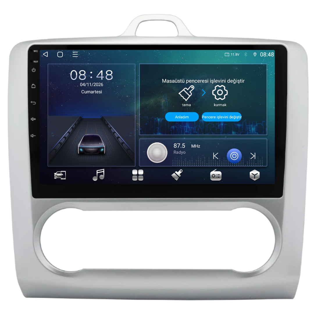 Ford Focus Android Multimedya Sistemi 2006-2011 6 GB RAM / 128 GB Hafıza / 8 Çekirdek