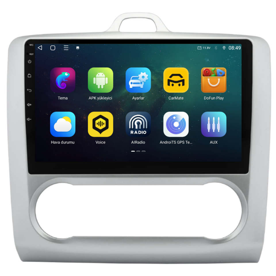 Ford Focus Android Multimedya Sistemi 2006-2011 6 GB RAM / 128 GB Hafıza / 8 Çekirdek