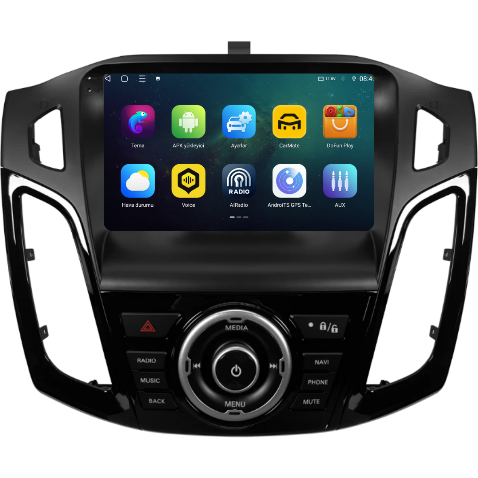 Ford Focus Android Multimedya Sistemi 2012-2019 6 GB RAM / 128 GB Hafıza / 8 Çekirdek