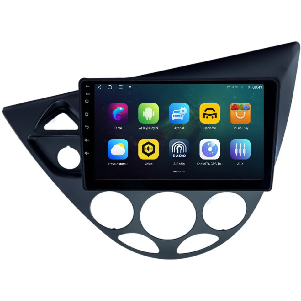 Ford Focus Android Multimedya Sistemi 1999-2004 6 GB RAM / 128 GB Hafıza / 8 Çekirdek