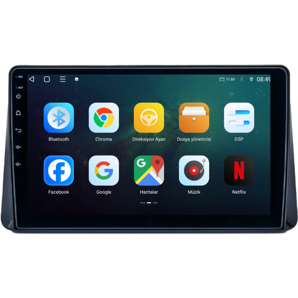 Ford Focus Android Multimedya Sistemi 2019-2024 6 GB RAM / 128 GB Hafıza / 8 Çekirdek
