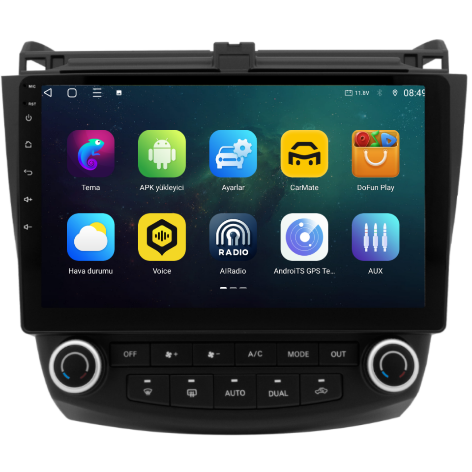 Honda Accord Android Multimedya Sistemi 2003-2008 6 GB RAM / 128 GB Hafıza / 8 Çekirdek