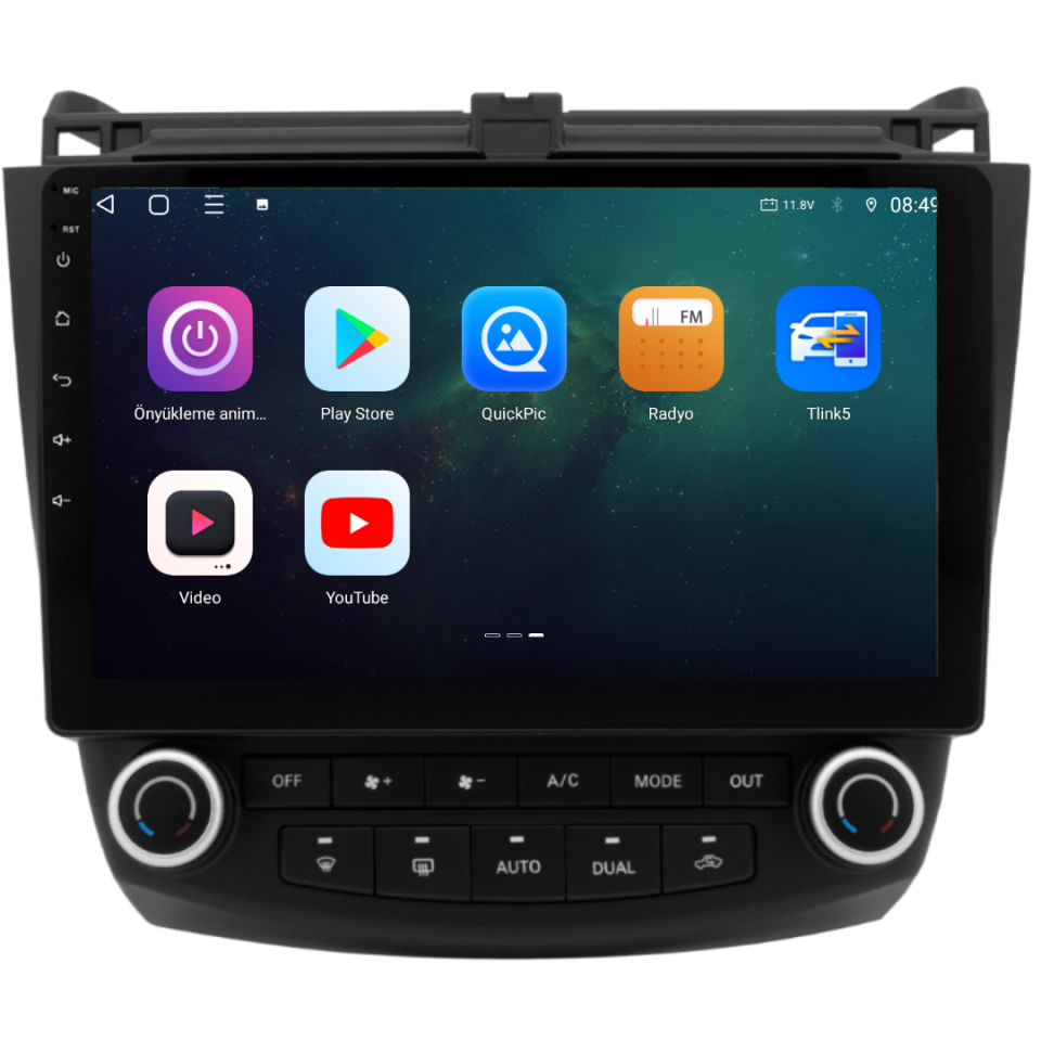 Honda Accord Android Multimedya Sistemi 2003-2008 6 GB RAM / 128 GB Hafıza / 8 Çekirdek