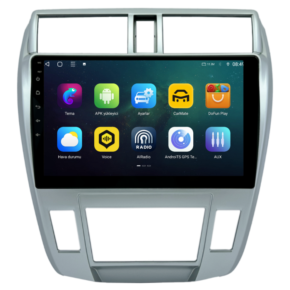 Honda City Android Multimedya Sistemi 2009-2011 6 GB RAM / 128 GB Hafıza / 8 Çekirdek