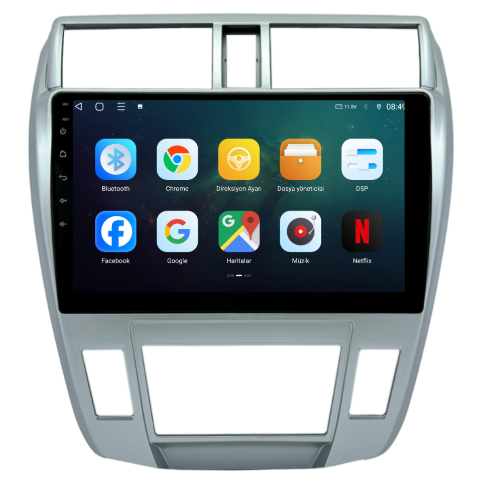 Honda City Android Multimedya Sistemi 2009-2011 6 GB RAM / 128 GB Hafıza / 8 Çekirdek