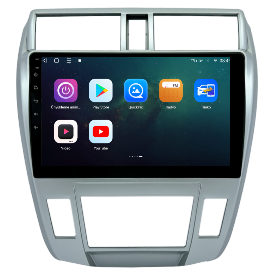 Honda City Android Multimedya Sistemi 2009-2011 6 GB RAM / 128 GB Hafıza / 8 Çekirdek