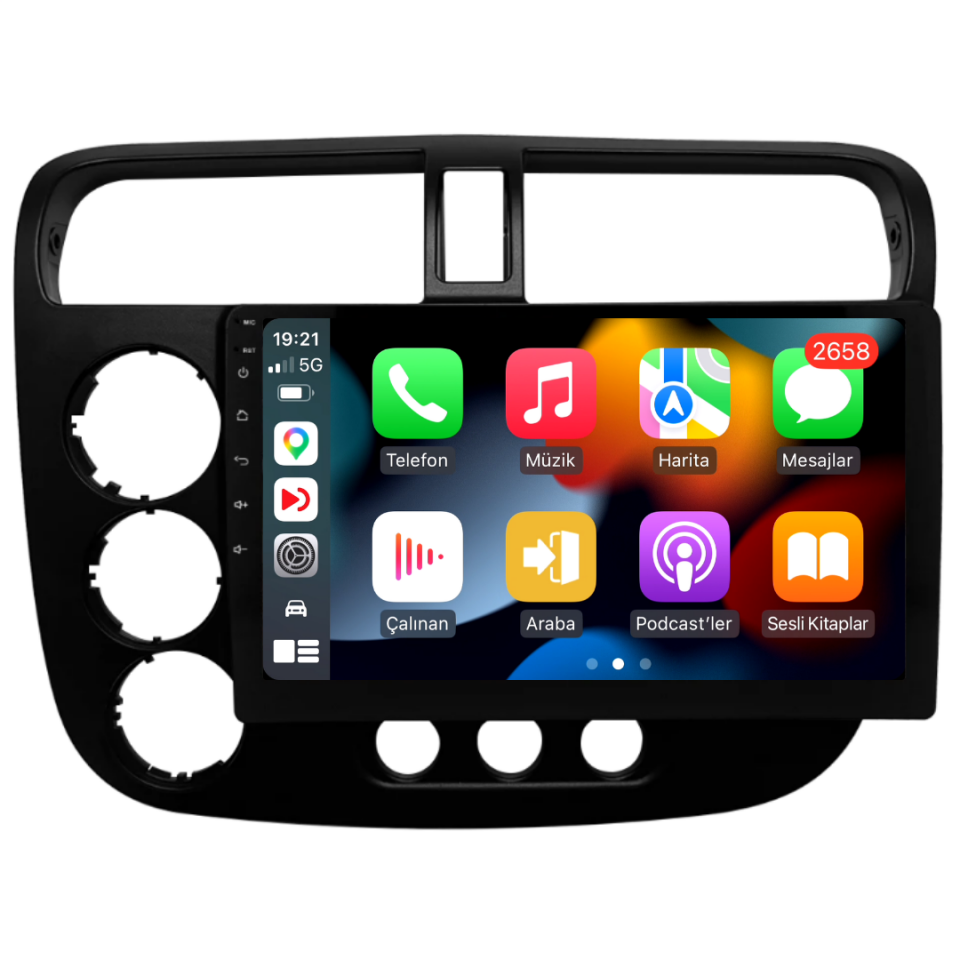 Honda Civic VTEC 2 Android Multimedya Sistemi 6 GB RAM / 128 GB Hafıza / 8 Çekirdek