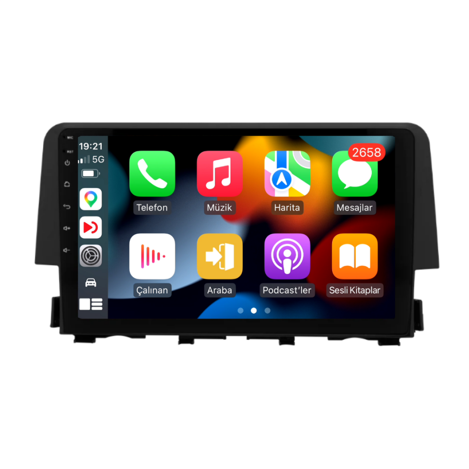 Honda Civic FC5 Android Multimedya Sistemi 6 GB RAM / 128 GB Hafıza / 8 Çekirdek