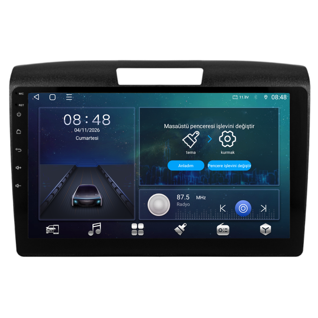 Honda CRV Android Multimedya Sistemi 2013-2016 6 GB RAM / 128 GB Hafıza / 8 Çekirdek