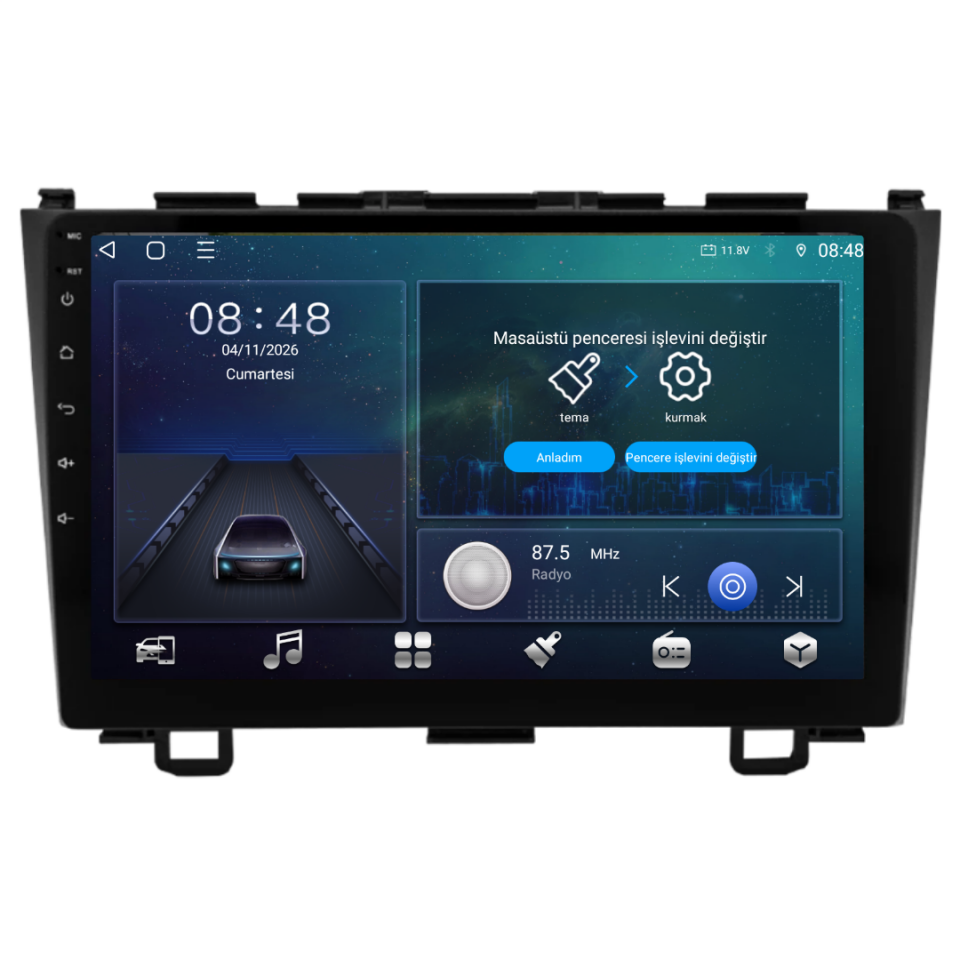Honda CRV Android Multimedya Sistemi 2007-2012 6 GB RAM / 128 GB Hafıza / 8 Çekirdek