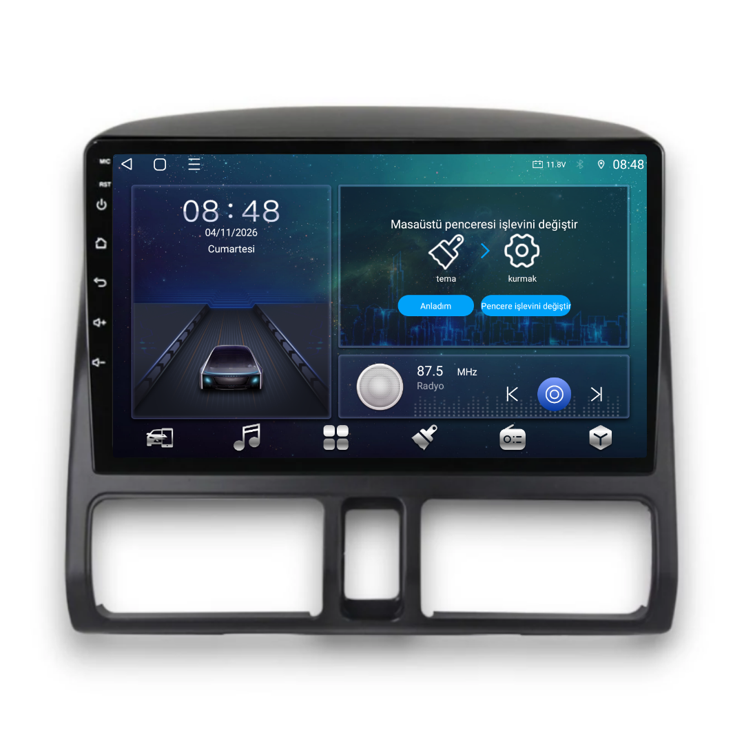 Honda CRV Android Multimedya Sistemi 2001-2016 6 GB RAM / 128 GB Hafıza / 8 Çekirdek