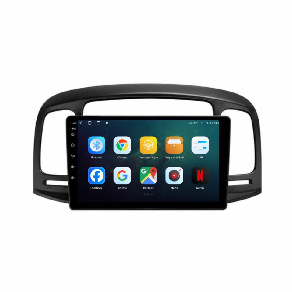 Hyundai Accent Era Android Multimedya Sistemi 2006-2012 6 GB RAM / 128 GB Hafıza / 8 Çekirdek