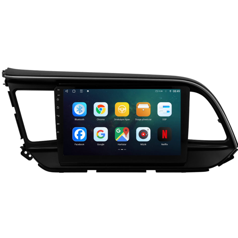 Hyundai Elantra Android Multimedya Sistemi 2019-2020 6 GB RAM / 128 GB Hafıza / 8 Çekirdek