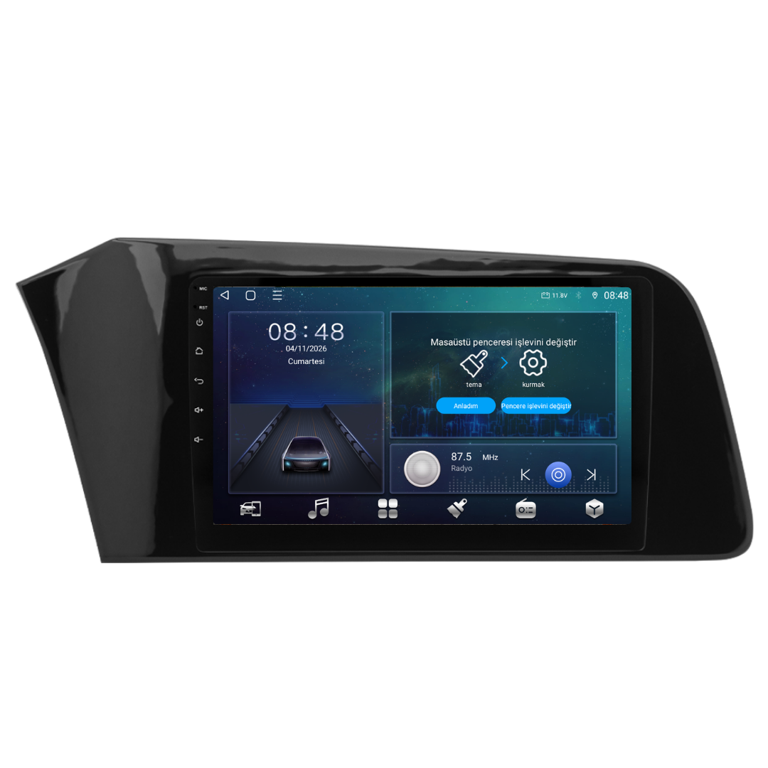 Hyundai Elantra Android Multimedya Sistemi 2021-2024 6 GB RAM / 128 GB Hafıza / 8 Çekirdek