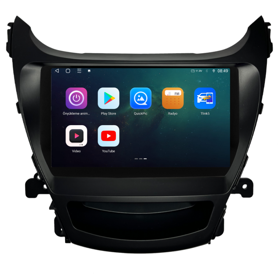 Hyundai Elantra Android Multimedya Sistemi 2012-2014 6 GB RAM / 128 GB Hafıza / 8 Çekirdek