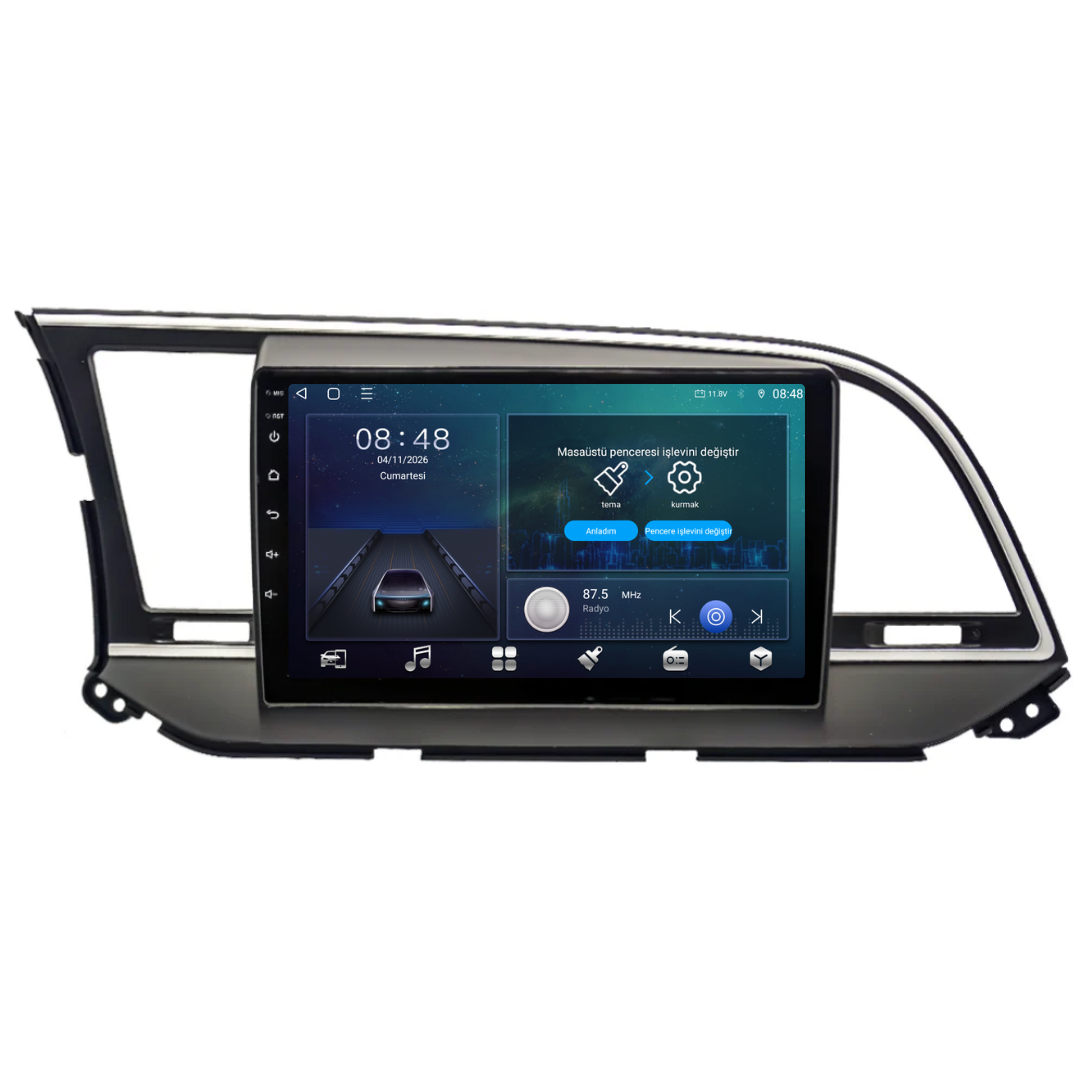 Hyundai Elantra Android Multimedya Sistemi 2016-2018 6 GB RAM / 128 GB Hafıza / 8 Çekirdek
