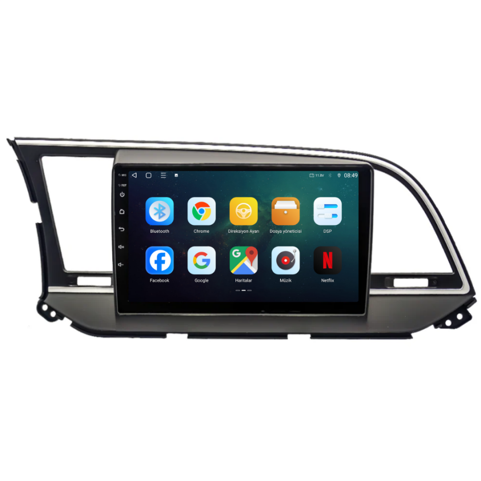 Hyundai Elantra Android Multimedya Sistemi 2016-2018 6 GB RAM / 128 GB Hafıza / 8 Çekirdek
