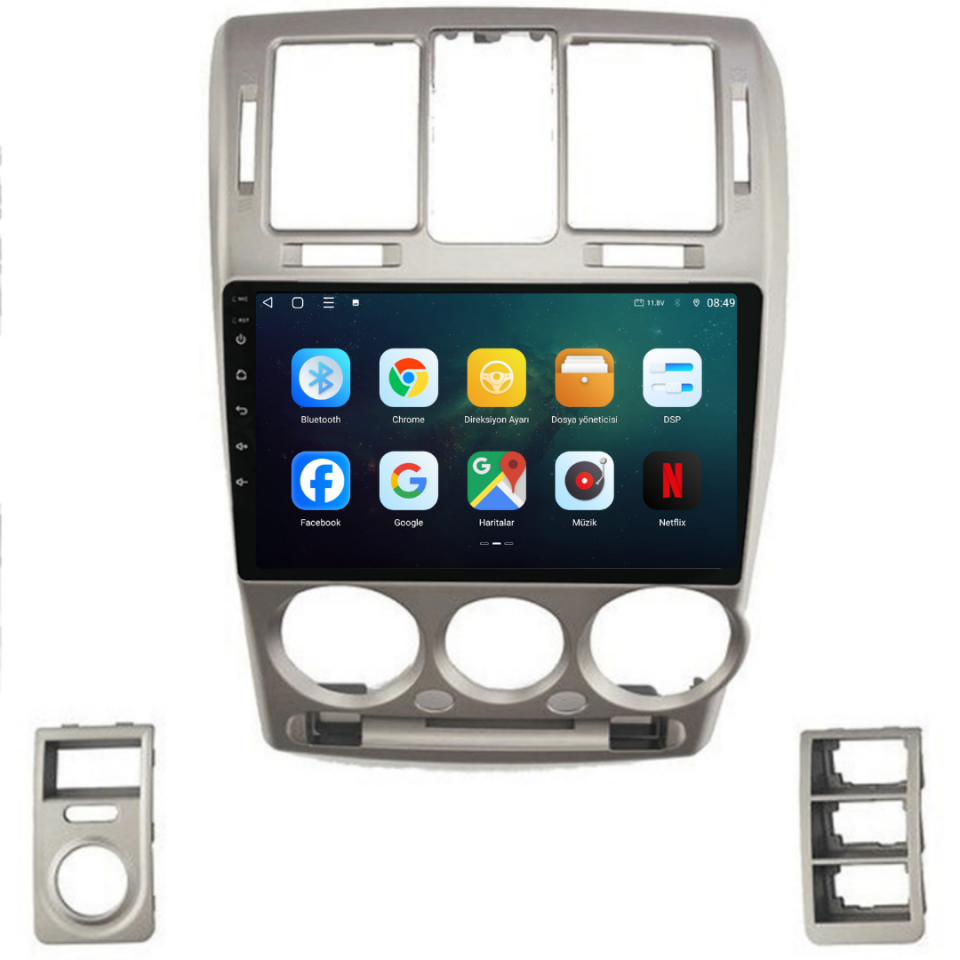 Hyundai Getz Android Multimedya Sistemi 2004-2011 6 GB RAM / 128 GB Hafıza / 8 Çekirdek