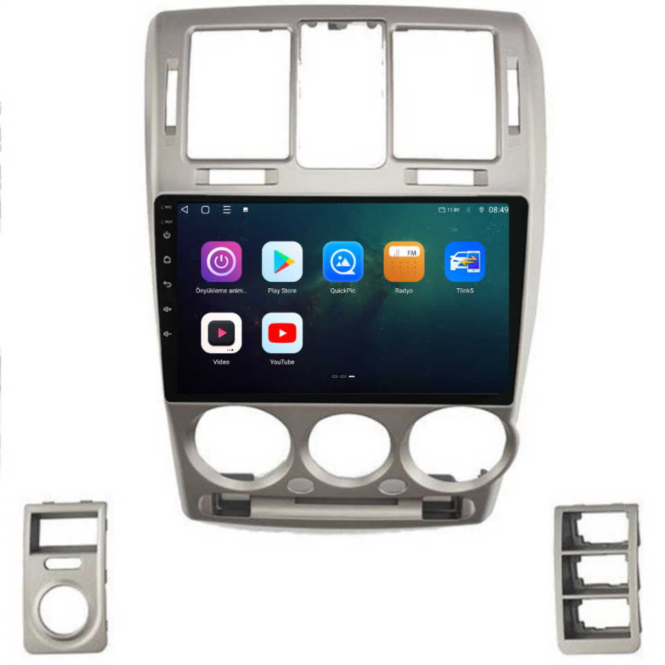 Hyundai Getz Android Multimedya Sistemi 2004-2011 6 GB RAM / 128 GB Hafıza / 8 Çekirdek