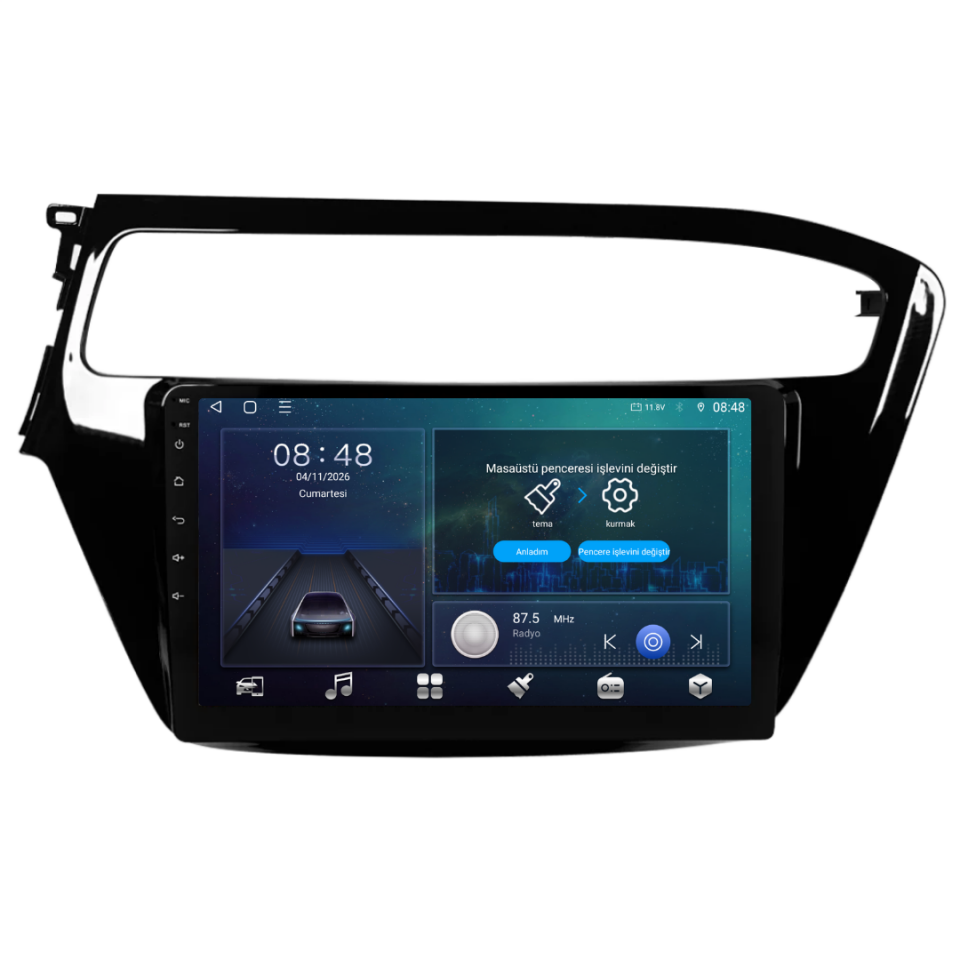 Hyundai I20 Android Multimedya Sistemi 2018-2019 6 GB RAM / 128 GB Hafıza / 8 Çekirdek