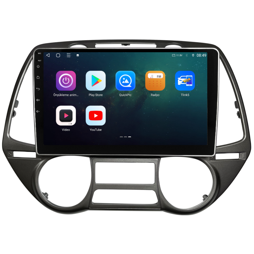 Hyundai I20 Troy Digital Klima Android Multimedya Sistemi 6 GB RAM / 128 GB Hafıza / 8 Çekirdek