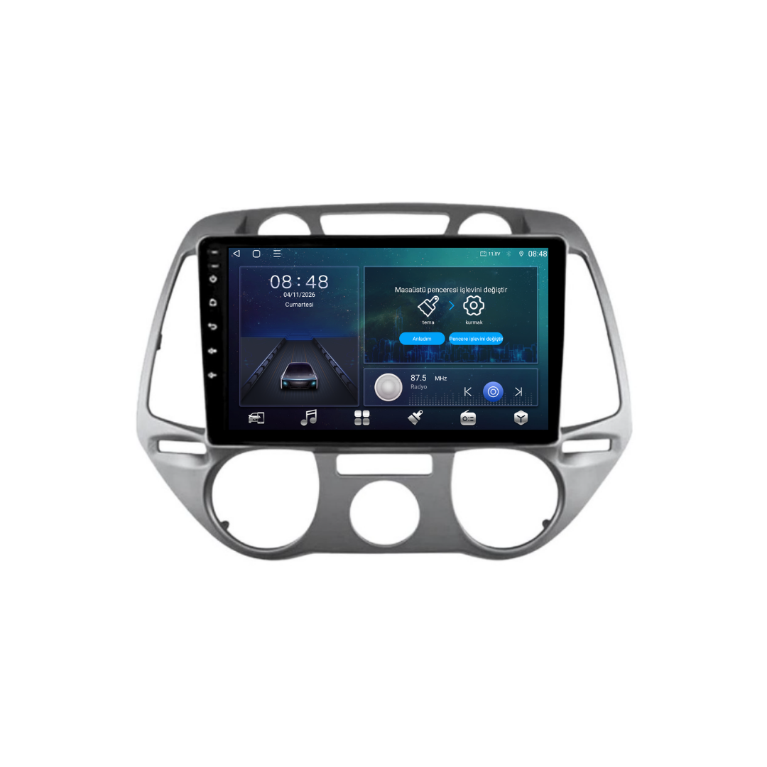 Hyundai I20 Troy Analog Klima Android Multimedya Sistemi 6 GB RAM / 128 GB Hafıza / 8 Çekirdek