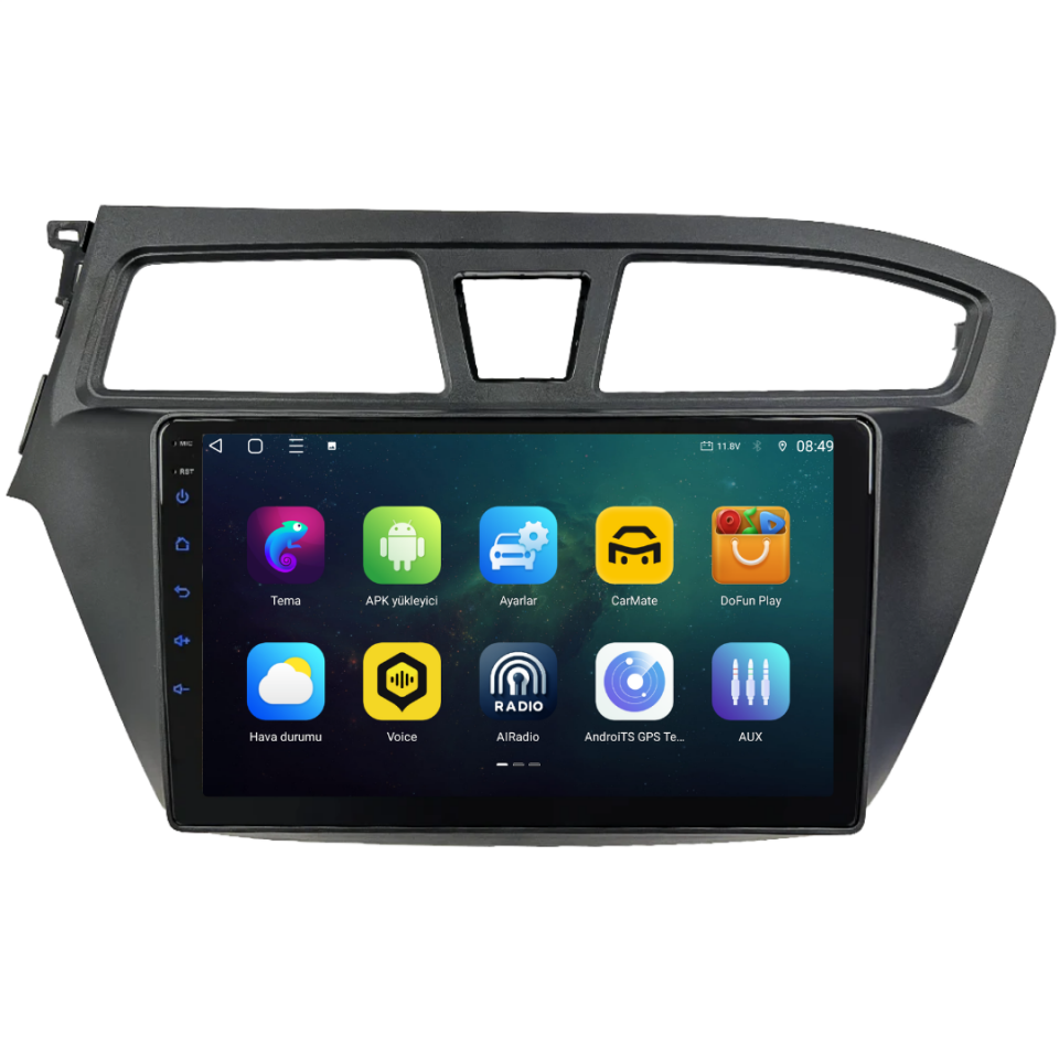 Hyundai I20 Android Multimedya Sistemi 2015-2017 6 GB RAM / 128 GB Hafıza / 8 Çekirdek