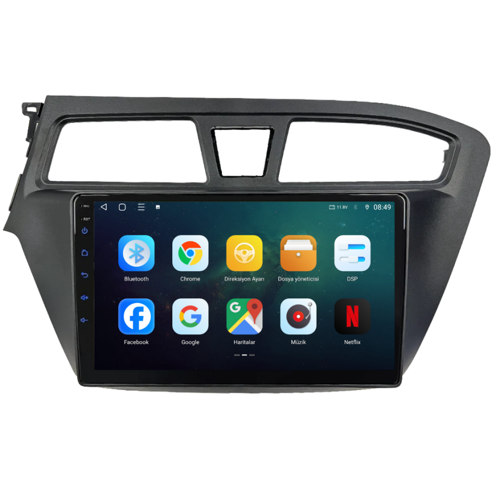 Hyundai I20 Android Multimedya Sistemi 2015-2017 6 GB RAM / 128 GB Hafıza / 8 Çekirdek
