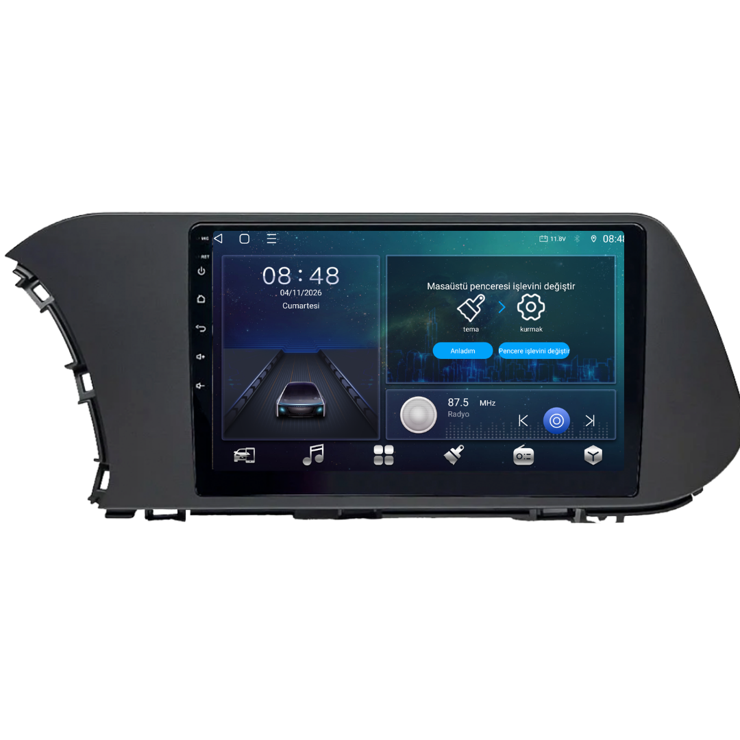Hyundai İ20 Android Multimedya Sistemi 2020-2024 6 GB RAM / 128 GB Hafıza / 8 Çekirdek