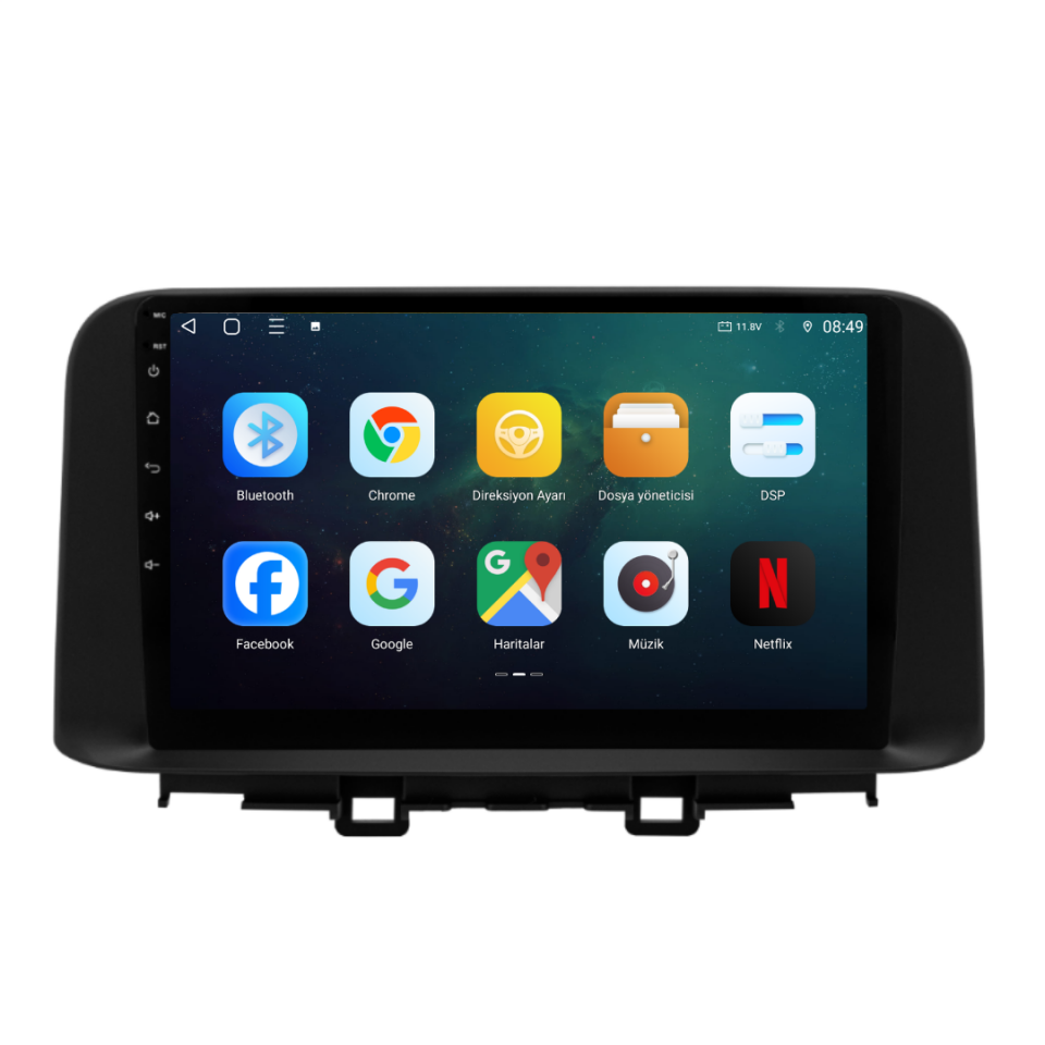 Hyundai Kona Android Multimedya Sistemi 2018-2022 6 GB RAM / 128 GB Hafıza / 8 Çekirdek