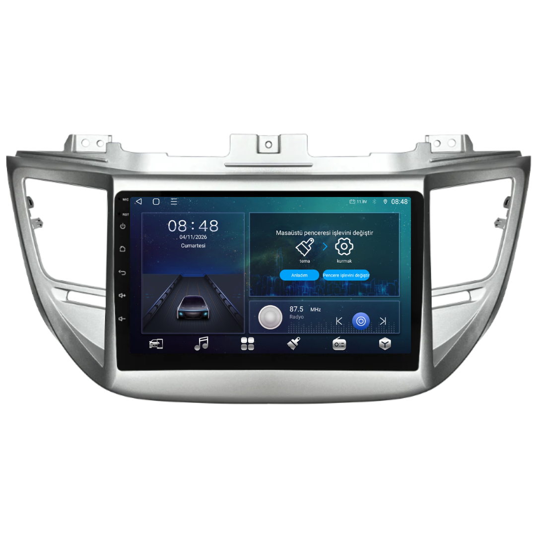 Hyundai Tucson Android Multimedya Sistemi 2015-2018 6 GB RAM / 128 GB Hafıza / 8 Çekirdek