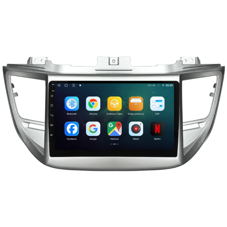 Hyundai Tucson Android Multimedya Sistemi 2015-2018 6 GB RAM / 128 GB Hafıza / 8 Çekirdek