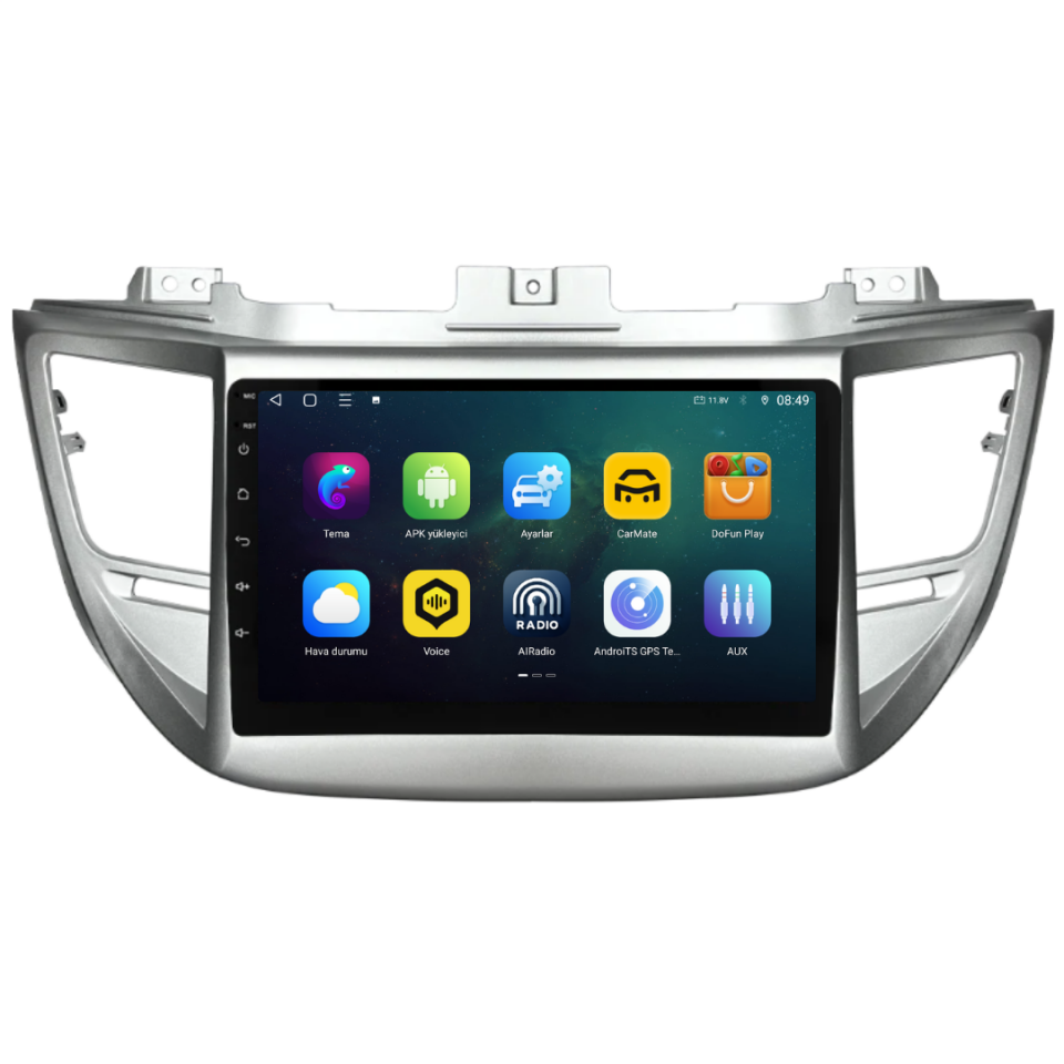 Hyundai Tucson Android Multimedya Sistemi 2015-2018 6 GB RAM / 128 GB Hafıza / 8 Çekirdek