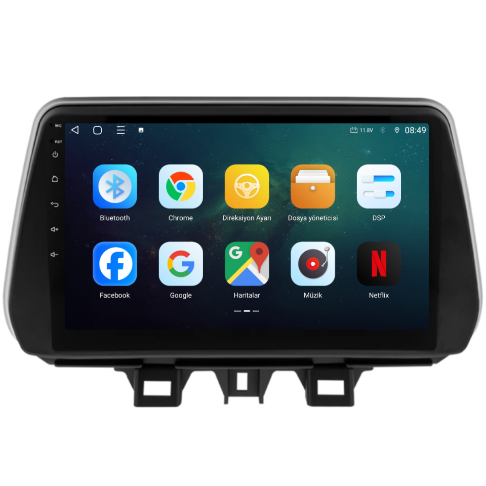 Hyundai Tucson Android Multimedya Sistemi 2018-2020 6 GB RAM / 128 GB Hafıza / 8 Çekirdek