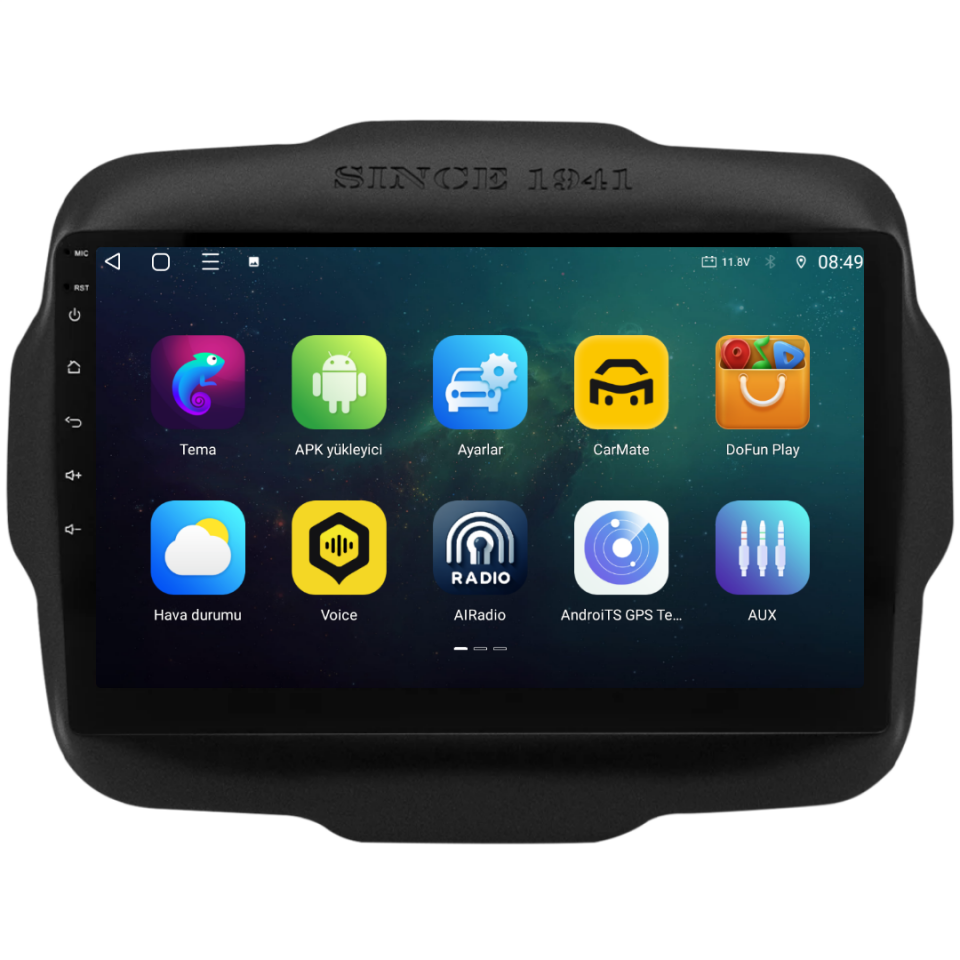 Jeep Renegade Android Multimedya Sistemi 2014-2023 6 GB RAM / 128 GB Hafıza / 8 Çekirdek