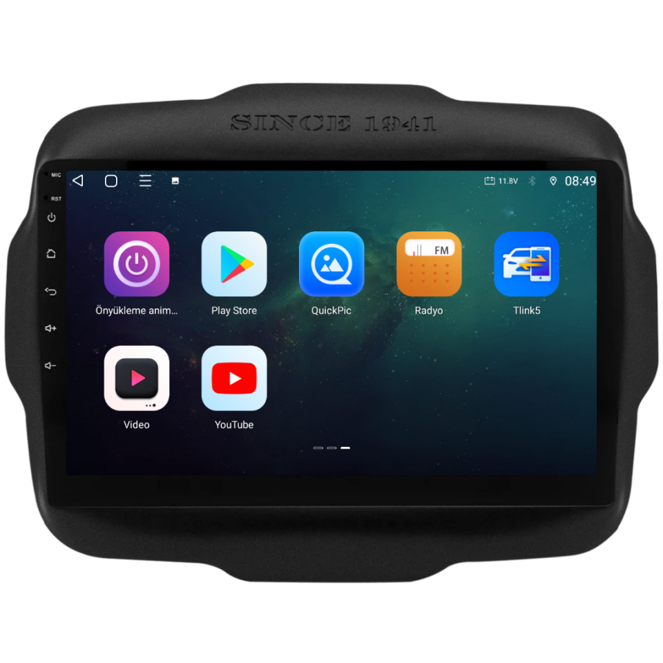 Jeep Renegade Android Multimedya Sistemi 2014-2023 6 GB RAM / 128 GB Hafıza / 8 Çekirdek