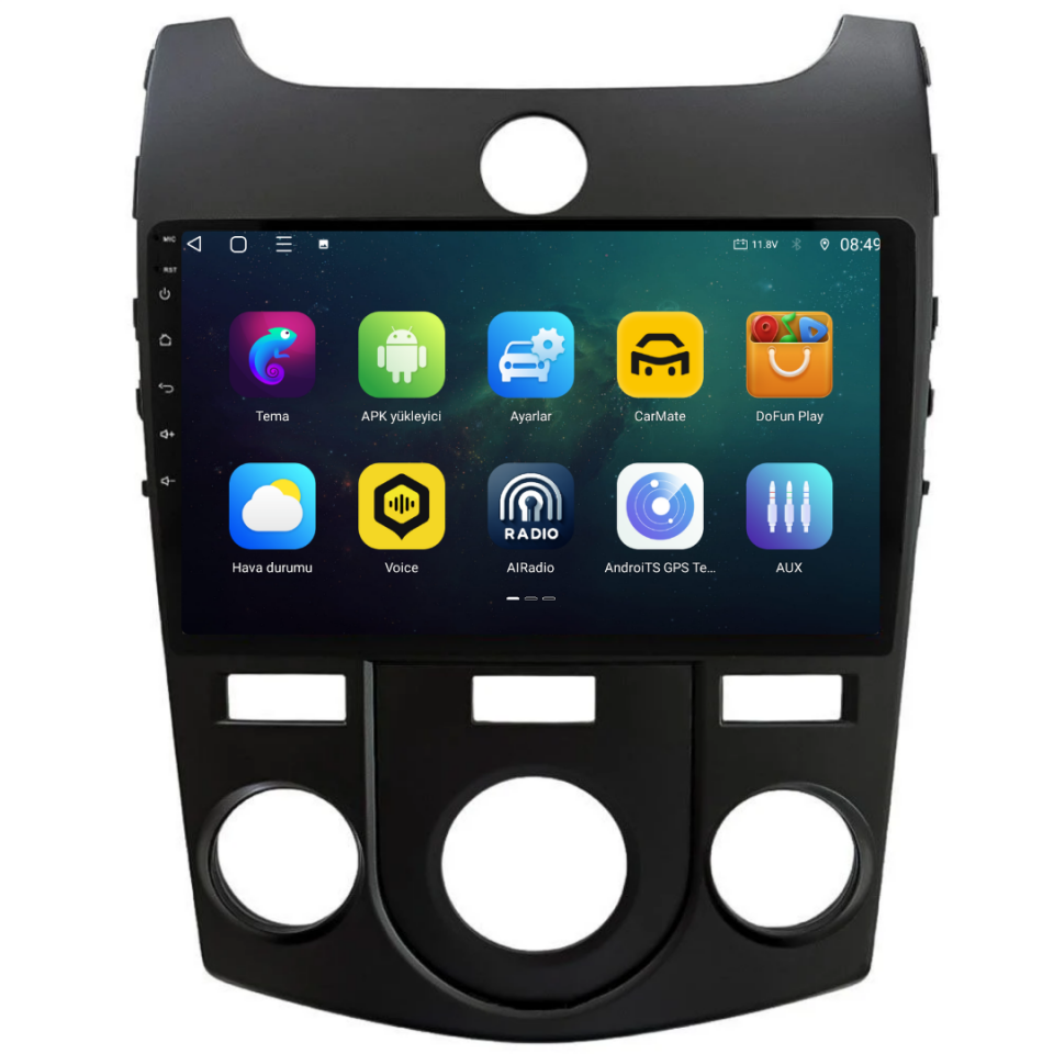 Kia Cerato Android Multimedya Sistemi2010-2012 Analog Klima 6 GB RAM / 128 GB Hafıza / 8 Çekirdek