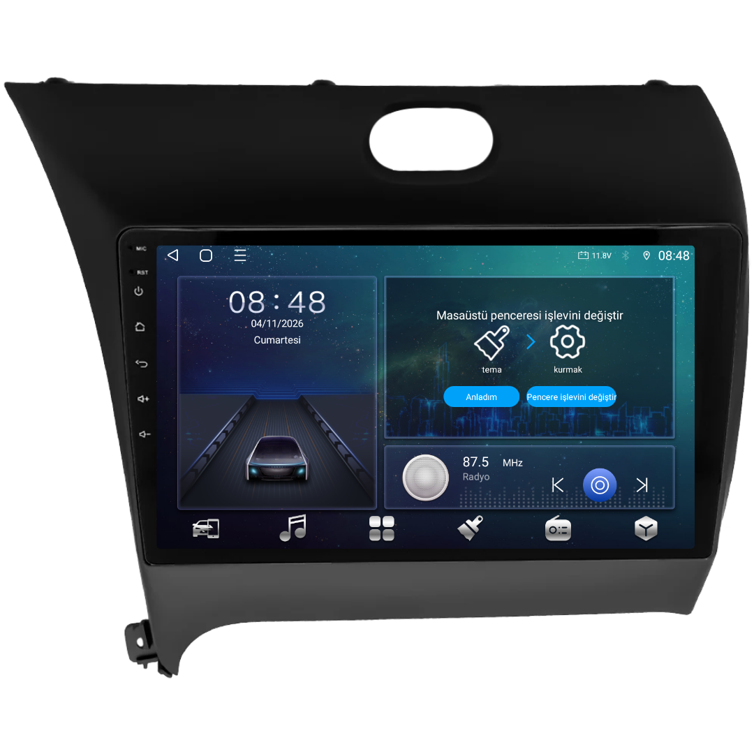 Kia Cerato Android Multimedya Sistemi 2016-2019 6 GB RAM / 128 GB Hafıza / 8 Çekirdek