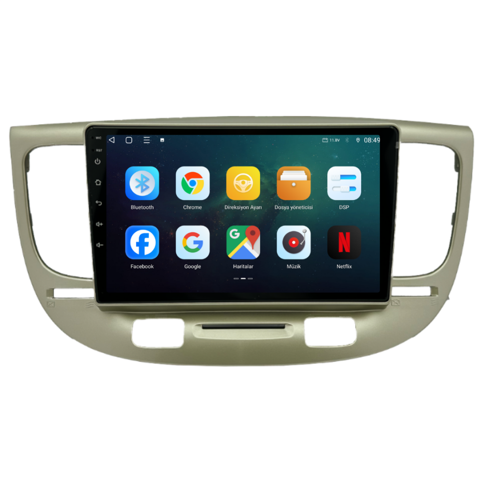 Kia Rio Android Multimedya Sistemi 2006-2011 6 GB RAM / 128 GB Hafıza / 8 Çekirdek