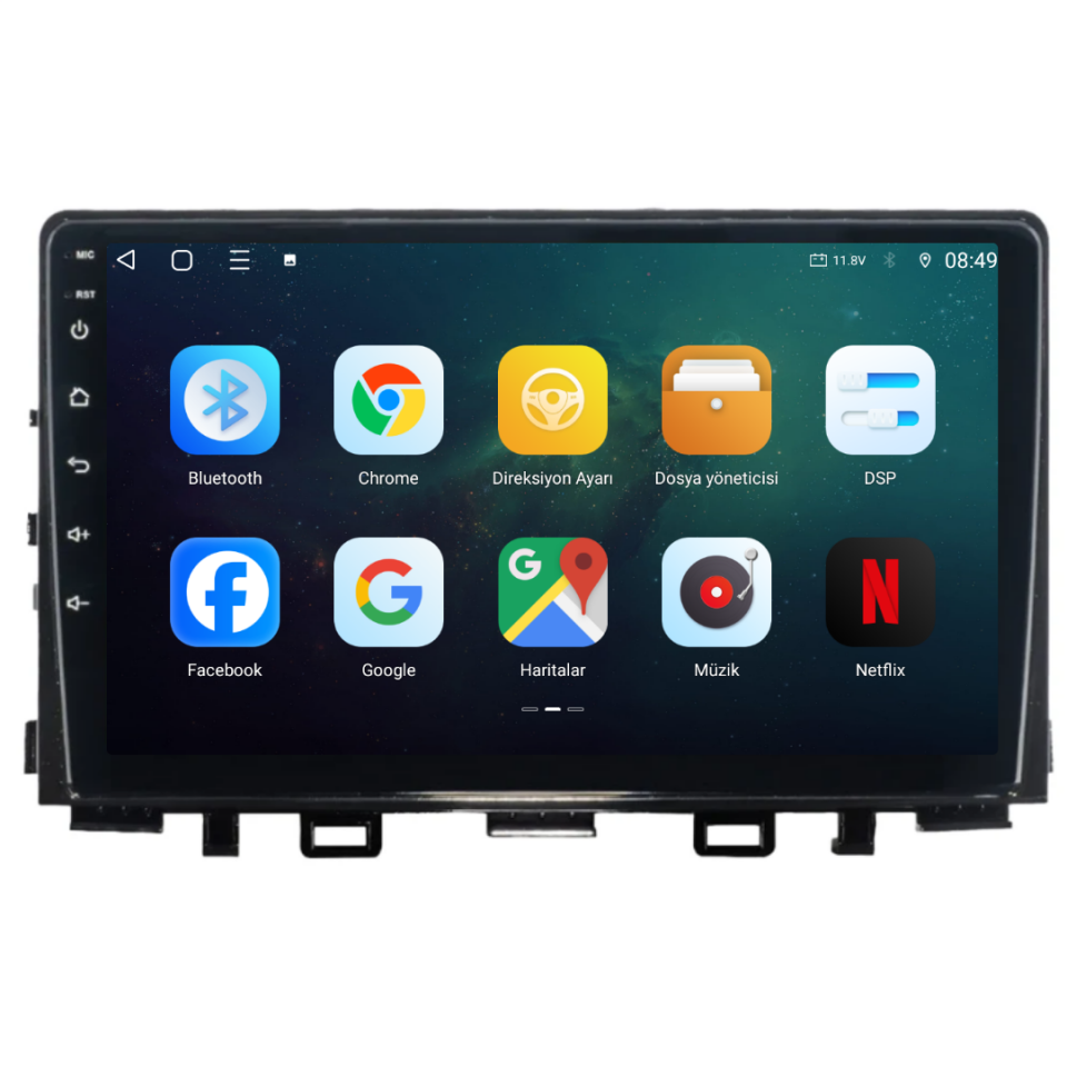 Kia Rio Android Multimedya Sistemi 2017-2024  6 GB RAM / 128 GB Hafıza / 8 Çekirdek